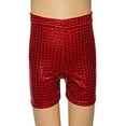 thumbnail image 2 of JAKANYQ Toddler Shorts Sequin Children Dance Pants Practice Shorts Party Shows And Events Red 3-4 Years, 2 of 4
