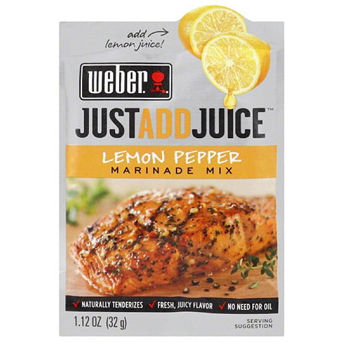 er Just Add Juice Lemon Pepper Marinade Mix, 1.12 oz, (Pack of 12