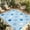 Sky Blue, variant on Indoor Outdoor Area Rugs,Gray White Polka Dot Modern Washable Patio Rug Non-slip Quick Dry Camping Rugs,Nordic Minimalist Style Floor Carpet for Porch Deck Backyard Decor,4x6ft