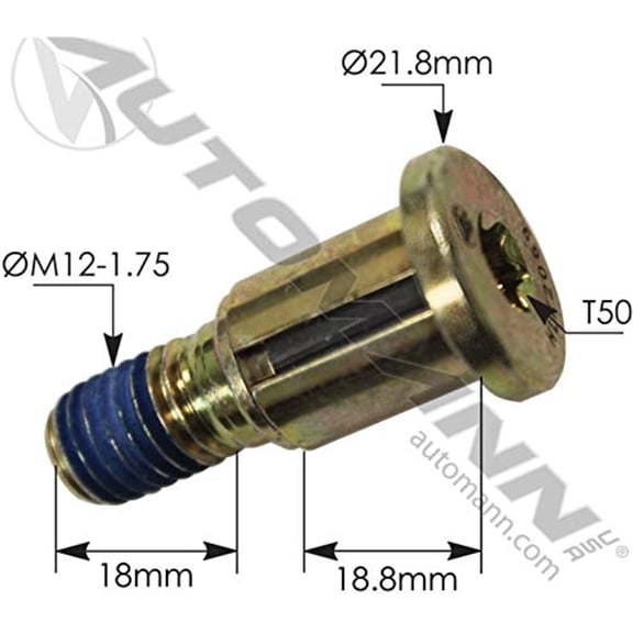 Automann Door Striker Bolt Kenworth