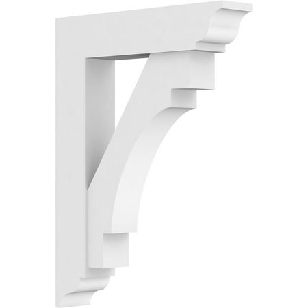 

3 W x 18 D x 24 H Standard Merced Architectural Grade PVC Bracket with Traditional Ends