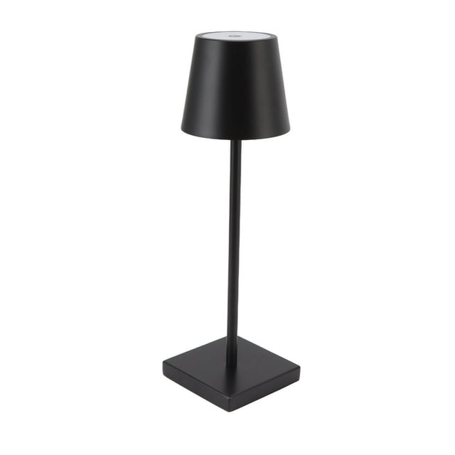 Lampe Tactile LED, Lampe de Table Sans Fil LED Interrupteur Tactile Rechargeable Dimmable Simple Ergonomique Portable pour Restaurant pour Café Or, Argent, Noir, Blanc