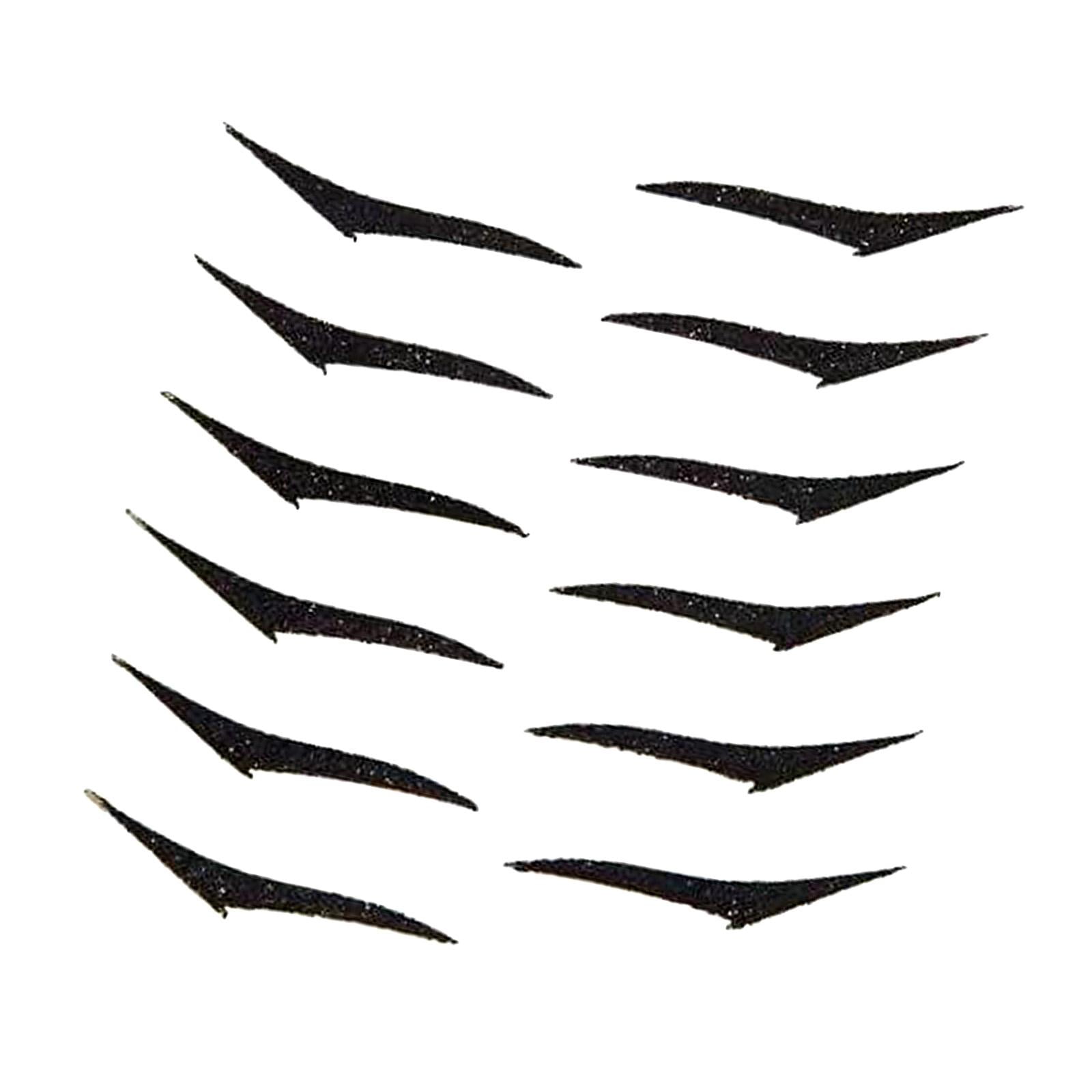 6 Pairs Glitter Eyeliner Stickers Instant Eyeliner Stickers Self