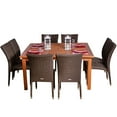 thumbnail image 2 of Amazonia Provence 9-Piece  Solid Wood 100% FSC and Eco-Friendly Wicker Square Patio Dining, 2 of 9