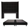 thumbnail image 1 of Box Base Cama King Size + Cabecera Titan Negro Dicasa  Titan Black, 1 of 8