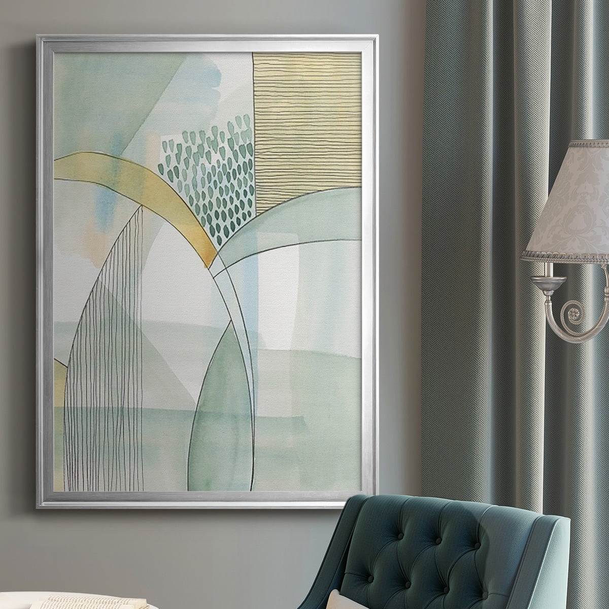 Mint Reflection I Premium Framed Print, in Gold, Black, or Silver - Ready to Hang