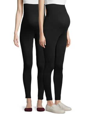 Time and Tru Maternity Leggings, 2 Pack