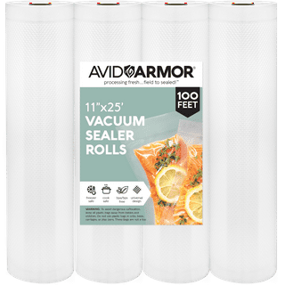 Avid Armor 11 x 16 Vacuum Sealer Bags, Clear, 100 Gallon Food Vacuum Seal  Bags 