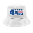 thumbnail image 3 of Usa Flag Fishing Hat For Women Men American Honors July 4 Independence Day Bucket Hat Classic Fishing Solid Color Summer Hat Travel Sun Hat Comfort Daily Casual Bucket Hat, 3 of 3