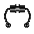 thumbnail image 2 of Opvise Nose Ring Reusable Non Piercing Alloy Fake Magnetic Horseshoe Nose Ring for Party, 2 of 8