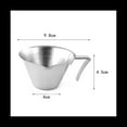 thumbnail image 5 of Medidora de Espresso con Asa Paquete de 2 Tazas de Espresso de Doble Tiro de Acero Inoxidable para Servir Espresso Plateada, 5 of 5