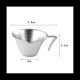 thumbnail image 5 of Medidora de Espresso con Asa Paquete de 2 Tazas de Espresso de Doble Tiro de Acero Inoxidable para Servir Espresso Plateada, 5 of 5
