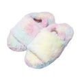 thumbnail image 5 of Jessica Simpson Girls Plush Fluffy Slip On House Slippers with Memory Foam, 5 of 9