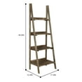 thumbnail image 7 of Fionafurn 4-Tier 49'' Ladder Shelf Bookshelf Bookcase Storage Display Plant Leaning Shelf Brown, 7 of 7