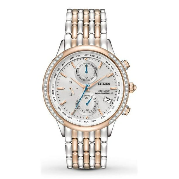 Citizen Eco Drive World Chronograph A T Atomic Ladies Watch FC5006