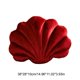 thumbnail image 3 of Cojín decorativo de terciopelo suave con forma de concha marina: cojín decorativo con forma de concha para sofá, sillón, cama o sala de estar. Cómodo cojín decorativo relleno de pelusa para la d, 3 of 6