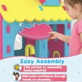 thumbnail image 5 of iYofe Playhouse for Kids Toddlers, Indoor & Outdoor PlayHouse, EVA Play Houses with Pretend Kitchen/Food/Cookware Set/Chair, Girls Boys Pretend Play Toy Gift, Screwless Easy Assembly, 5 of 6
