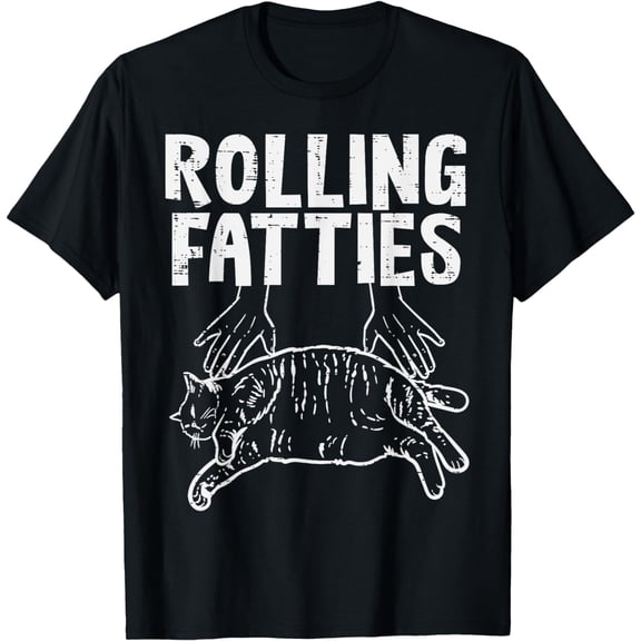 Rolling Fatties Cat Funny Fat Kitten Men Women Kids Girls T-Shirt mens t shirt，black，women，funny，misfits，men，journey，t-shirt