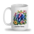 thumbnail image 2 of Adorable Custom Elephant Coffee Mug – Personalized Gift for Elephant Lovers, Parents, Siblings, Kids, Girlfriend, Boyfriend – Unique Mug for Animal Fans – Ceramic 11oz, 2 of 6
