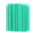 thumbnail image 1 of 200 hisopos de algodón para pestañas injertadas, microaplicadores, brochas de maquillaje, color verde, 1 of 10