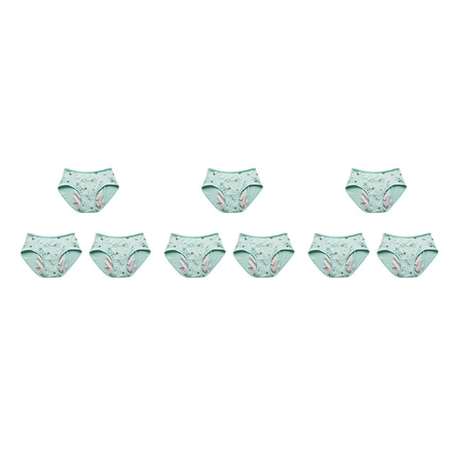 Qarigey 3 uds. Bragas con estampado de dibujos animados para niños, ropa interior menstrual, bragas, lencería, hija, mujer, adolescente, Type1 NO1