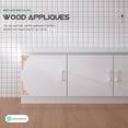 thumbnail image 2 of 4pcs Wood Appliques Decorative Wood Trim Carvings Overlays Wood Carved Onlays Appliques, 2 of 8