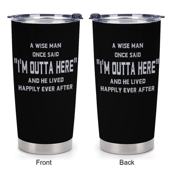 Retirement, Coworker Leaving Gifts for Men - Farewell, Goodbye Gift for Coworkers - Going Away Present - New Job Promotion, 20 Ounce Engraved Tumbler, Black