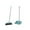 Blue-BU Home Decor, variant on karymi Long Handle Broom and Dustpan Set with Squeegee 28 Inch Stainless Steel Handle for Home Office School Hotel Kitchen Floor Cleaning Room Decor