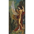 thumbnail image 2 of Moreau, Gustave 14x24 Black Ornate Wood Framed with Double Matting Museum Art Print Titled - The Sphinx, 2 of 4