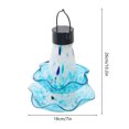 thumbnail image 2 of Solar-Powered Glass Hummingbird Feeder With LED Night Light For Outdoor Gardens, 2 of 2