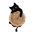 thumbnail image 3 of Reloj de Pared de Gato con Cola Oscilante, Bonito Y Creativo Reloj de Pared Analógico Silencioso para Habitación Infantil, Comedor, Regalo de Inaugura Estilo A, 3 of 7