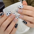 thumbnail image 3 of JZROCKER 24pcs Fashionable French Leopard Press on Nail Medium False Nail for Women, 3 of 7