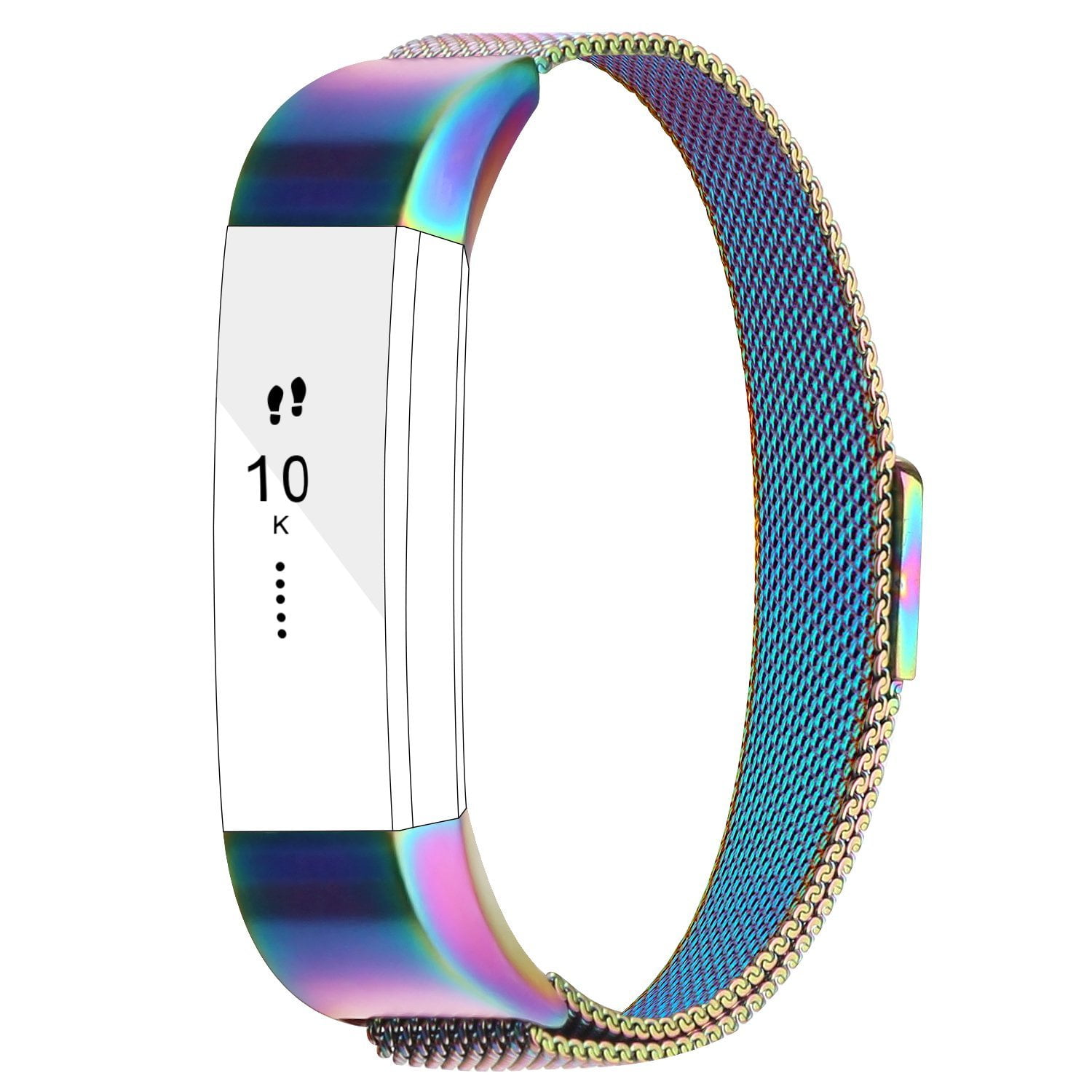 Fitbit Alta HR/Alta Milanese Loop Stainless Steel Replacement Metal Bands 