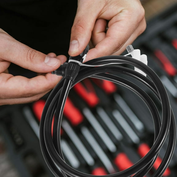 WASHWEPE Bike Pump Hose Air Pump Part Black Plastic 1Set