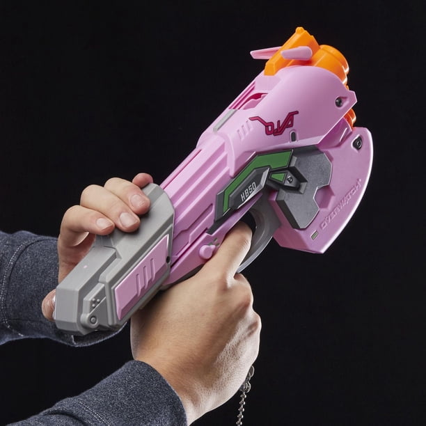 Overwatch D.Va Nerf Rival Blaster with 3 OverWatch Nerf Rival
