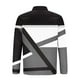 thumbnail image 4 of Blusa y camisa de manga larga con cuello vuelto para hombre, jersey de solapa con cremallera y manga larga, blusa informal estampada para San Valentín, poliéster para hombre, 4 of 5