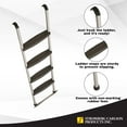 thumbnail image 6 of Stromberg Carlson Interior Bunk Ladder, KD, RV Bunk Ladder, Bunk Bed Ladder with Injection Molded Treads, Hooks and Mounting Hardware Included, can be Used as Dorm Loft Ladder - Black 60", 6 of 6