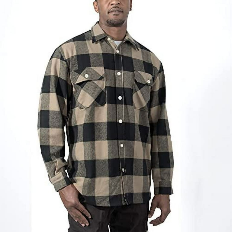 Heavyweight plaid flannel shirt sale