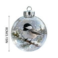 thumbnail image 3 of Seyotauo Christmas Decorations Magical Snow Crystal Ball Pendant, Handcrafted Polished Resin Base & Glass Dome, Christmas Tree Holiday Ornament for Home Desks Shelves Christmas Season Displays, 3 of 6