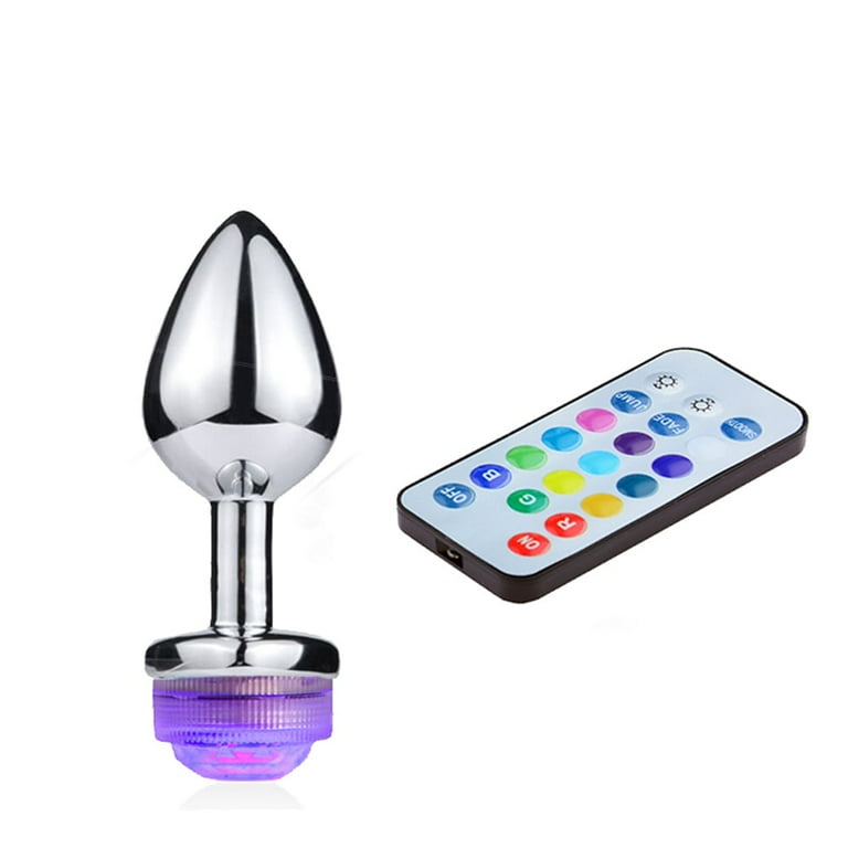 Birdsexy Anal Plug Metal Colorful Light Butt Plug with Remote Control for Adult Sex Toys, M - Walmart.com Birdsexy Anal Plug Metal Colorful Light Butt Plug with Remote Control for Adult Sex Toys, M - Walmart.com