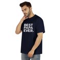 thumbnail image 4 of Inkmeso Men's Graphic Printed Best Papa Ever. Tshirt Crew Neck Tee For Father's Day Gift Shirt, 4 of 7