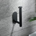 thumbnail image 4 of YIGII Adhesive Toilet Paper Holder - Self Adhesive Black Toilet Paper Roll Holder Wall Mount for Bathroom and Kitchen, SUS-304 Stainless Steel, 4 of 7
