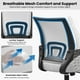 thumbnail image 4 of Silla de Oficina Ergonómica Yaheetech con Respaldo Medio de Malla, Gris, 4 of 9