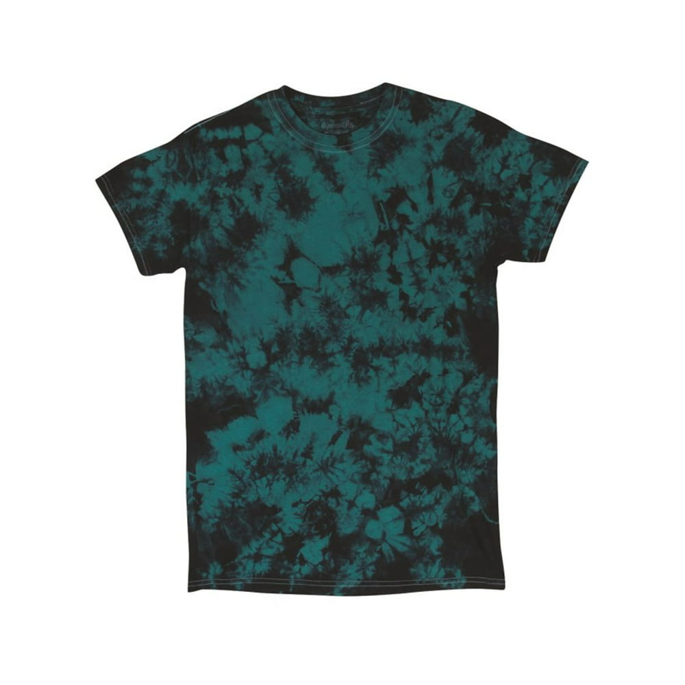 Dyenomite Youth Crystal Tie Dye T-Shirt 20BCR Black/ Teal M - Walmart ...