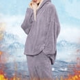 thumbnail image 7 of Sngxgn Women's Cotton Nightgown Sleepwear Long Sleeves Shirt Casual Print Sleepdress(Grey,M), 7 of 7