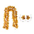 thumbnail image 1 of ¡Liquidación! Guirnalda navideña Lssam, guirnalda de pino, guirnalda de pino invernal, decoración otoñal, corona otoñal, enredadera de flores de seda | Guirnalda colgante para festivales, decoración, 1 of 8
