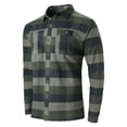 thumbnail image 2 of Hat and Beyond Mens Checkered Long Sleeve Button Down Urban Fashion Flannel Shirt, 2 of 4