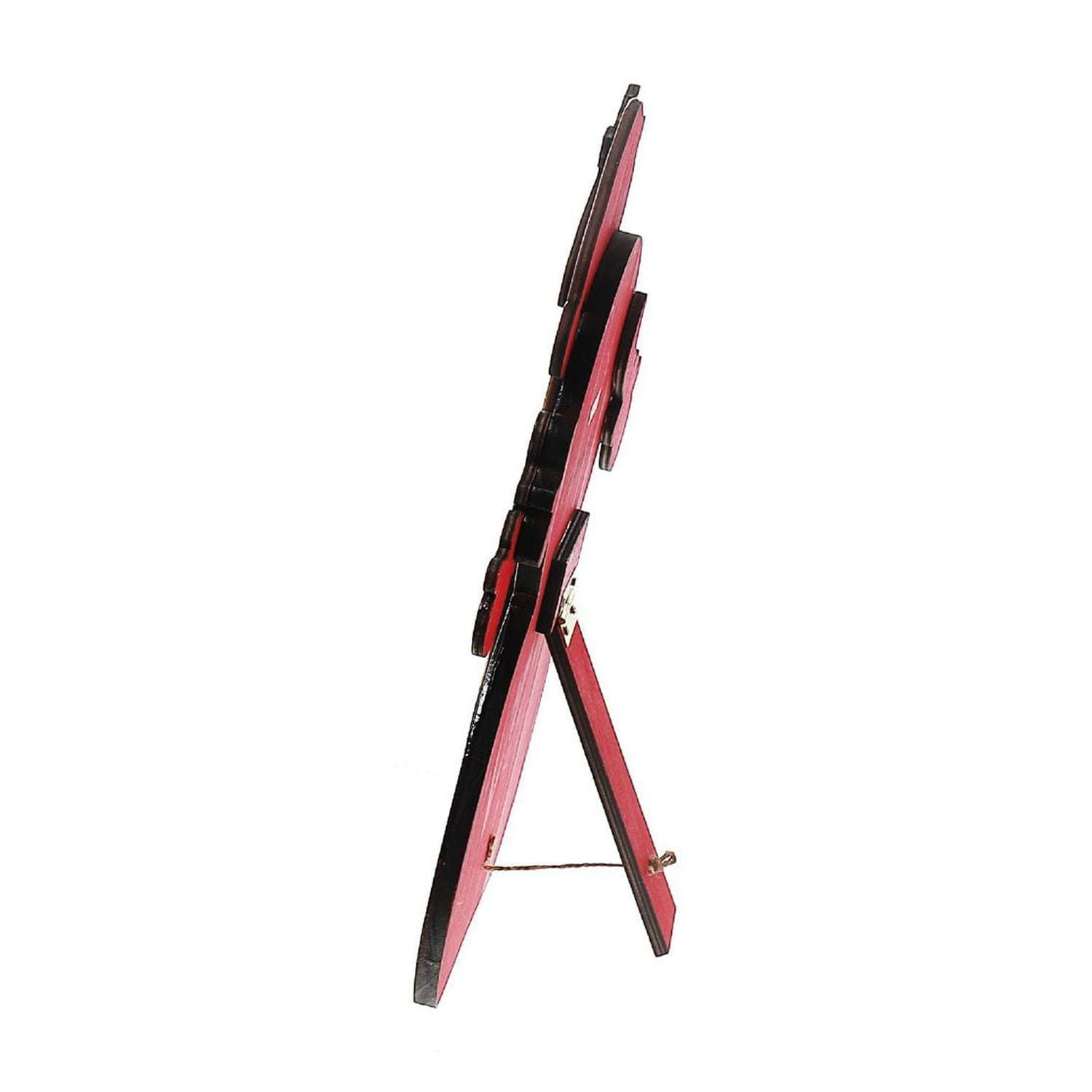 Joyeux Noël En Bois Santa Stand Chevalet Arrière Petit