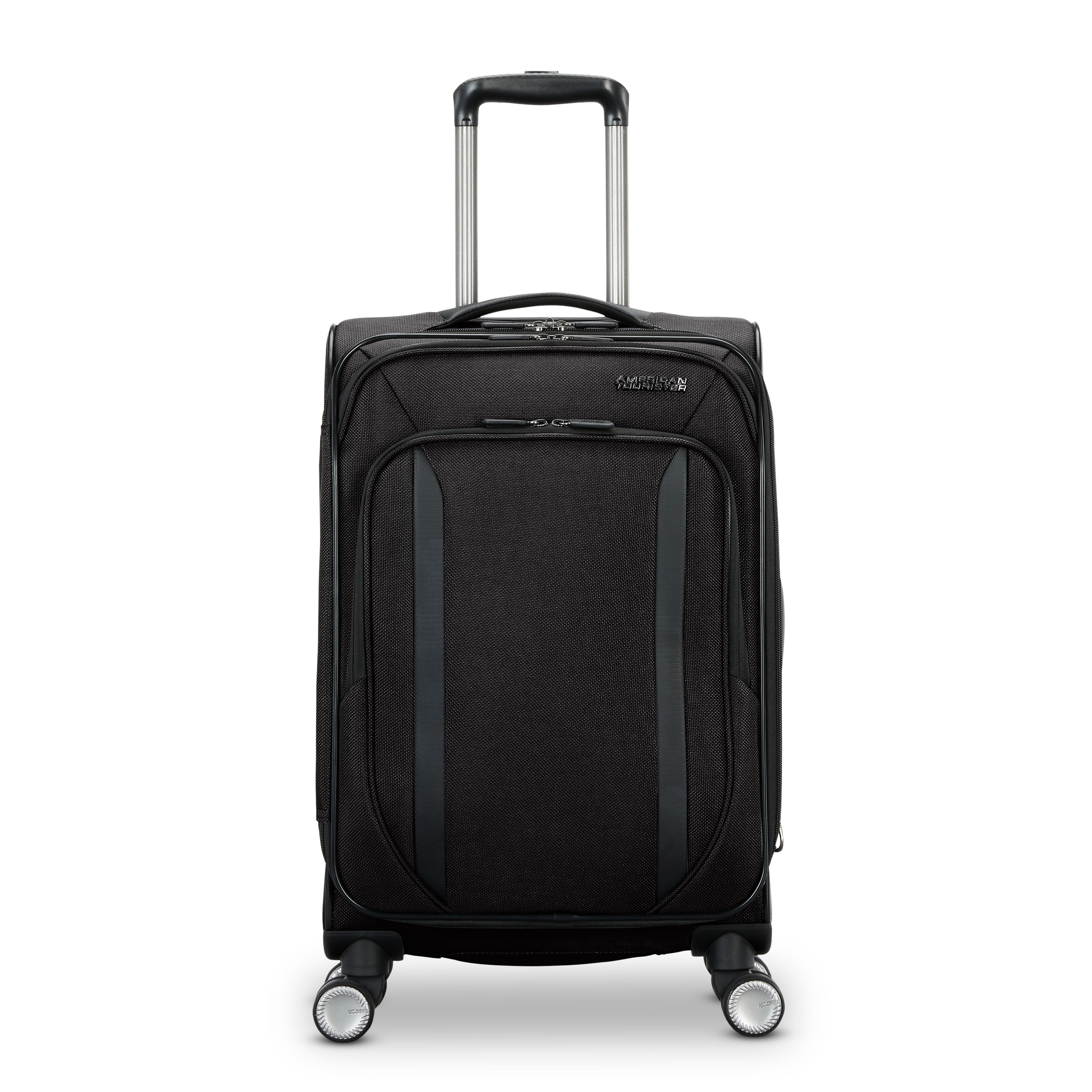 American Tourister Dash XLT Softside Carry On Luggage with Spinner Wheels Single Piece - Black
