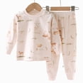 thumbnail image 5 of masbird Pajamas For Kids Little Girls Boys Pajamas Cute Graphic Cotton 2 Piece Train Toddler Sleepwear Fall Winter Clothes Set for 6-24 Months 2t 3t 4t 5t 6t 7t 8t 9t(Pink,6-12 M), 5 of 5